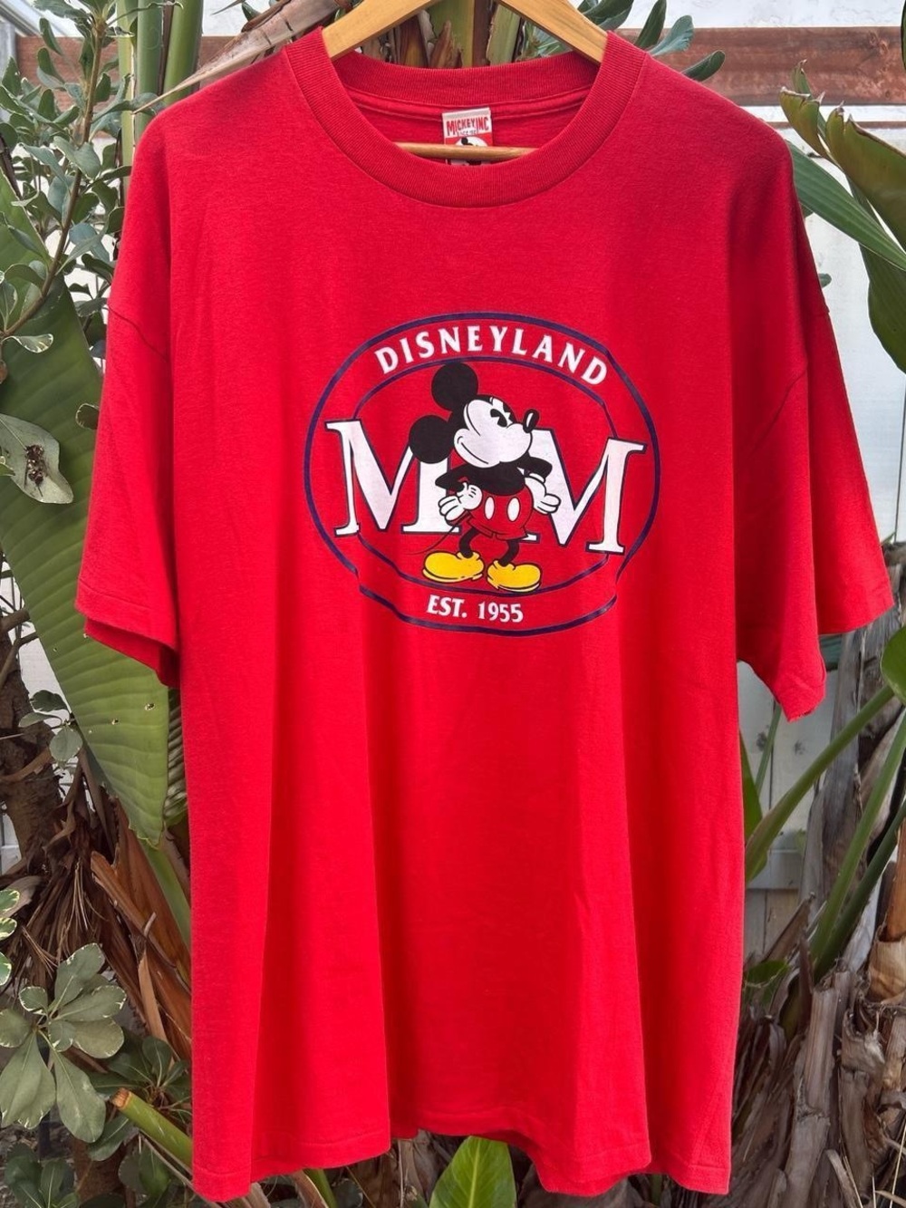 Vintage 90s Disneyland Mickey Mouse Mickey Inc T Shirt NWT USA XXL 25x31